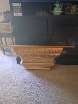 HOME Interiors Gold Wall Shelf