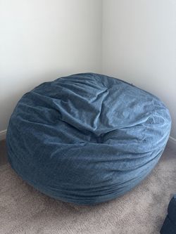 Lovesac Blue Bean Bag Chair