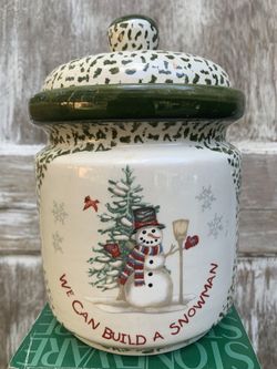 Holiday Snowman Cookie Jar