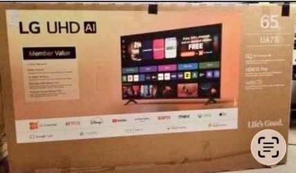 65 LG 4K smart HDTV $55 down on financing free delivery six month warranty