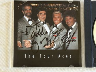 THE FOUR ACES  WE ARE SINGERS     CD  SIGNED / AUTOGRAPHED By All 4