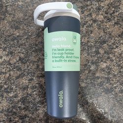 Owala 30oz FreeSip Sway Stainless Steel Water Bottle Navy Nights With Travel Grip