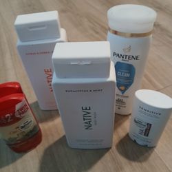 Native Bodywash , Deodorant, Oldspice Deodorant And Pantene Shampoo & Conditioner Bundle