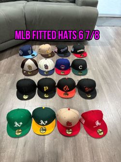 MLB New Era Padres, Angels , Braves, A’s , Nationals, Rangers, Dodgers And Others 59fifty Fitted Hats Size 6 7/8