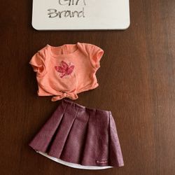 American Girl 18" outfit Tenney Meet Outfit skirt top