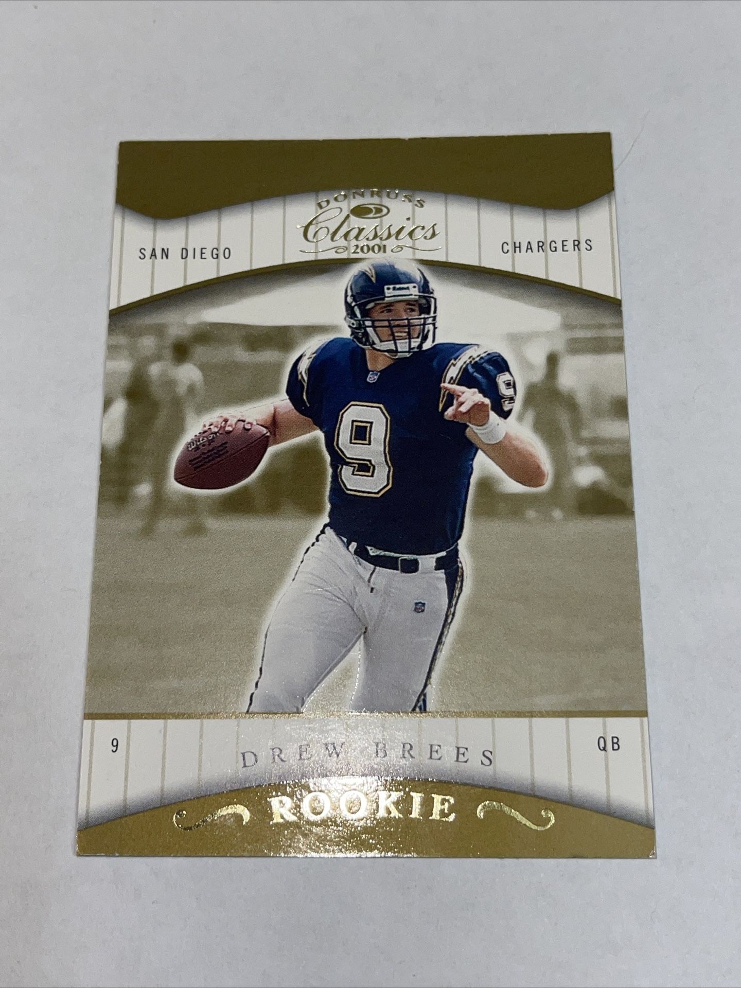 Drew Brees 2001 Donruss Classics Rookie (384/475) San Diego Chargers