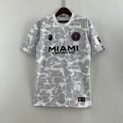 Bape x Inter Miami Cf camo Tee black and gray