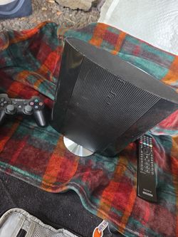 Sony ps3, black 30 gb i think