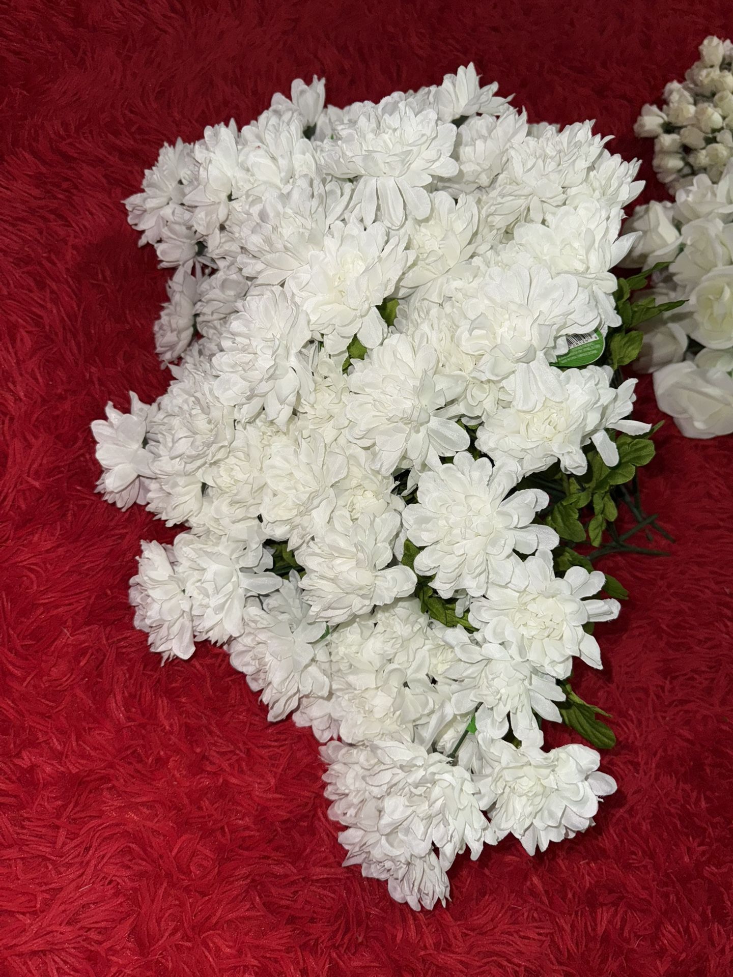 White Peonies, Centerpieces, Artificial Flowers
