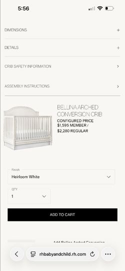 restoration hardware bellina arched conversion bed with full mattress and box spring