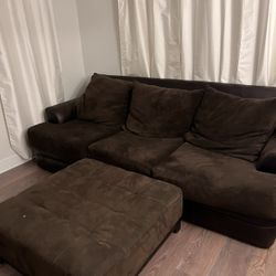 Brown Sued Couch