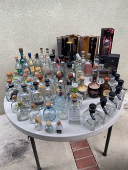 Large Lot of Empty Tequila Bottles