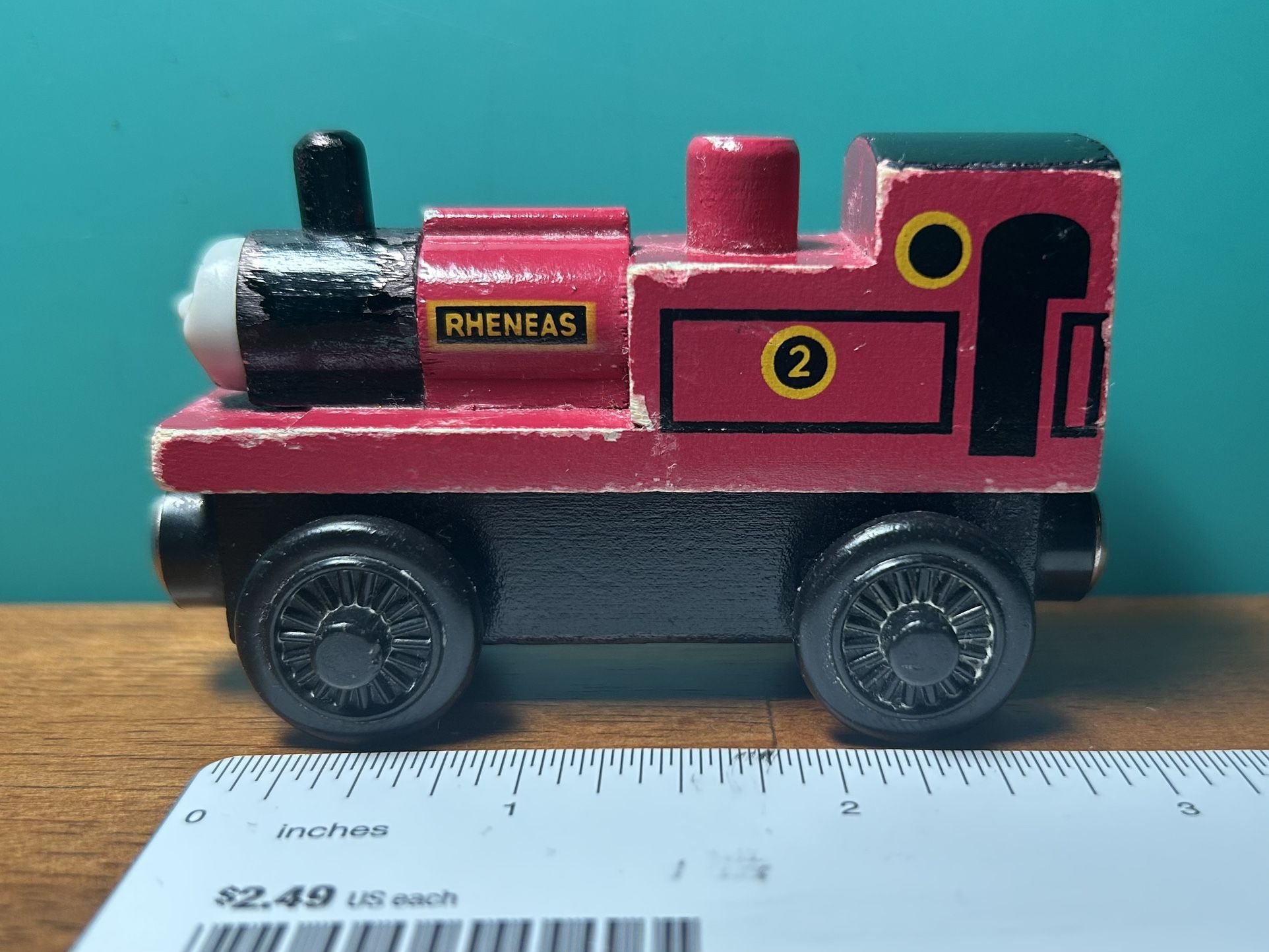 Rheneas Thomas the Tank Engine & Friends Wooden Railway Vintage Rare Train