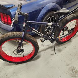 26" Mongoose Fat Tire Bike 7 Speed