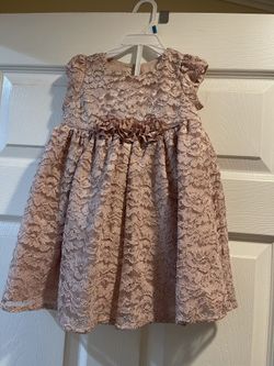 Toddler Girls Size 2 T  Rose Pink Sparkle Dress 