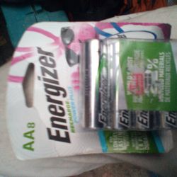 Energizer Rechargeable AA Batteries 8 Pack