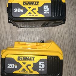 Dewalt battery’s 5.0 $60 Each 