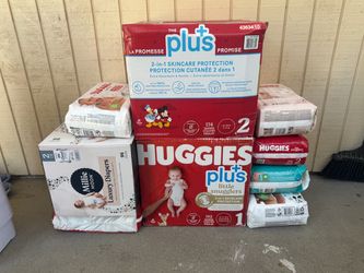 Size 1 and 2 Diapers