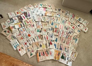 Very Large Lot of Vintage Sewing Patterns