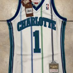 Mitchell & Ness Charlotte Hornets Baron Davis 1999-00 White Jersey Men’s S