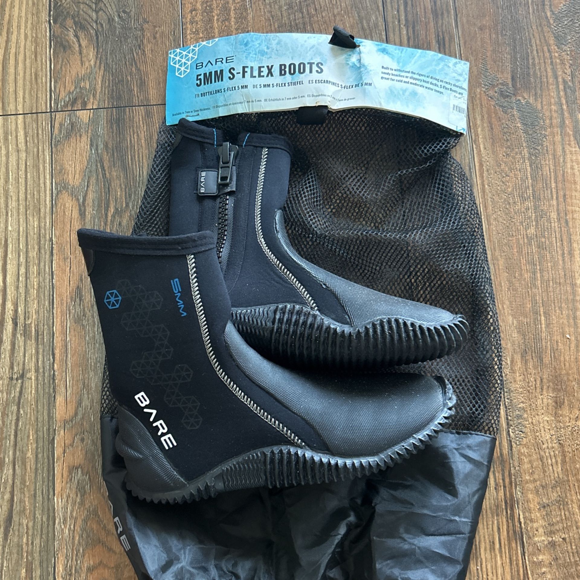 BARE S-Flex Scuba Diving Water Boot - Size 8 5MM 