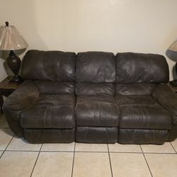 Sofa, Loveseat,, Side Tables And Lamps 