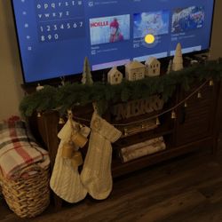 Tv Stand Console Cabinet Faux Wood