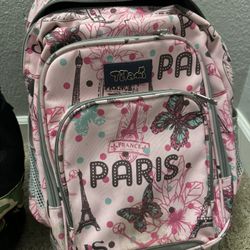 Tilami Rolling Backpack with Trolley Wheeled Design, Cute Cartoon Printed or Boys and Girls, Travel, School, Student Trip (19 Inch, Dinosaur)