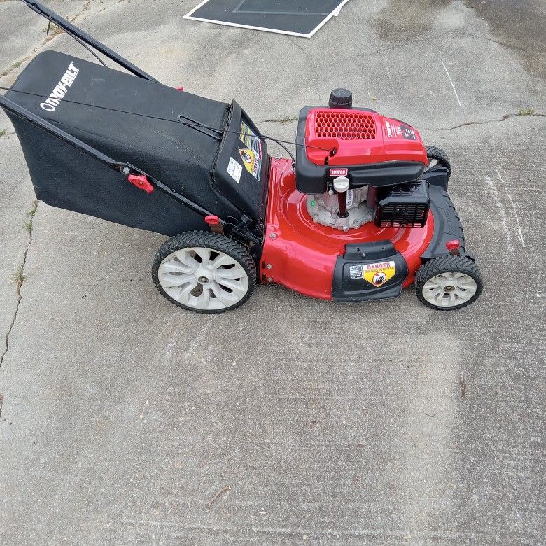 Troy Bilt Tb 130 Push Lawn Mower 21" Excellent Condition Bagger Mulcher