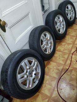 OEM 15"5x114.3 Honda CR-V EX Nissan Altima Toyota Acura Rim Alloy Wheels+Tires
