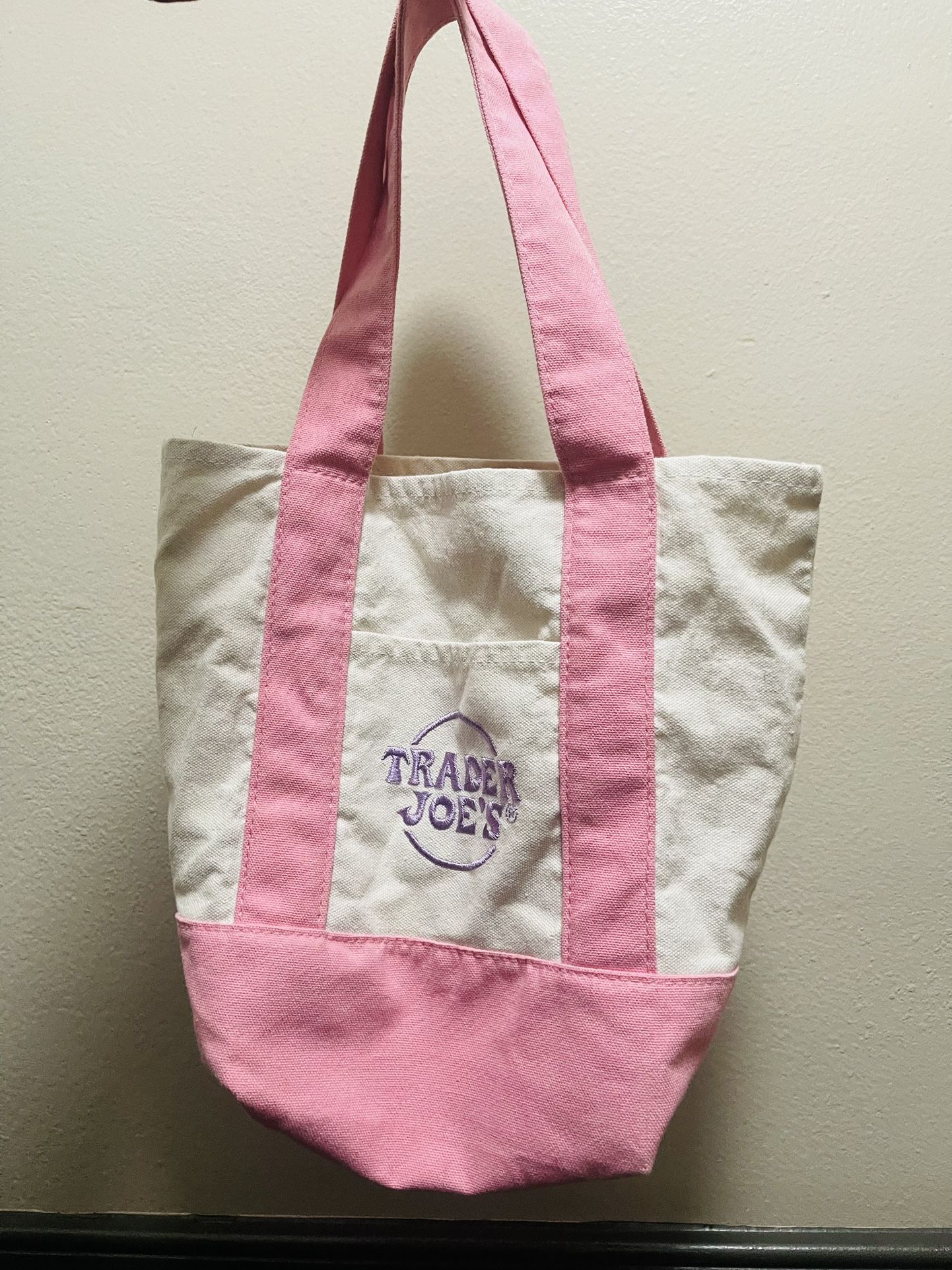 Baby Pink Trader Joes Tote Bag