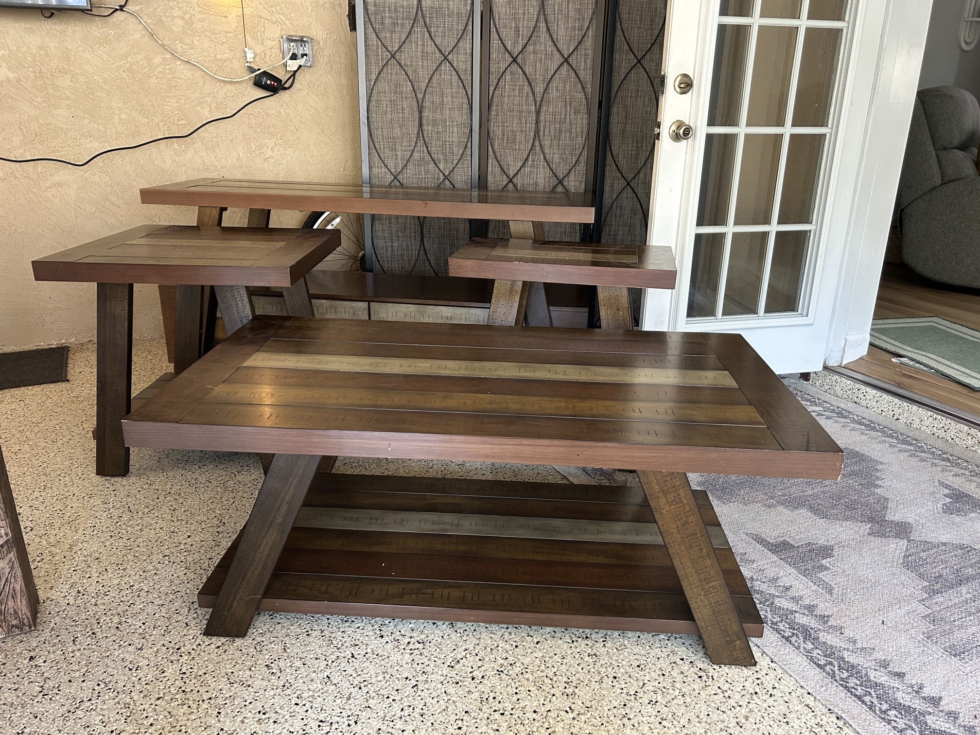 Coffee Table, TV Stand, End Tables - $300 OBO- Pick Up Only!