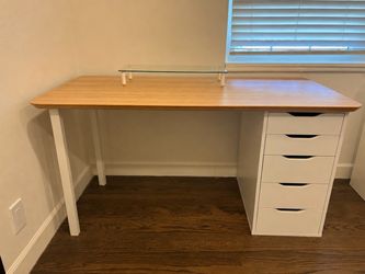 IKEA ANFALLARE Desk w/ ALEX Drawers