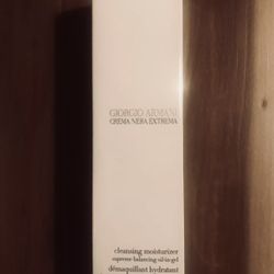 New Sealed Giorgio Armani Crema Nera Extrema Cleansing Moisturizer Gel in Oil