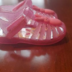PEEP Pink Jelly girl sandals size