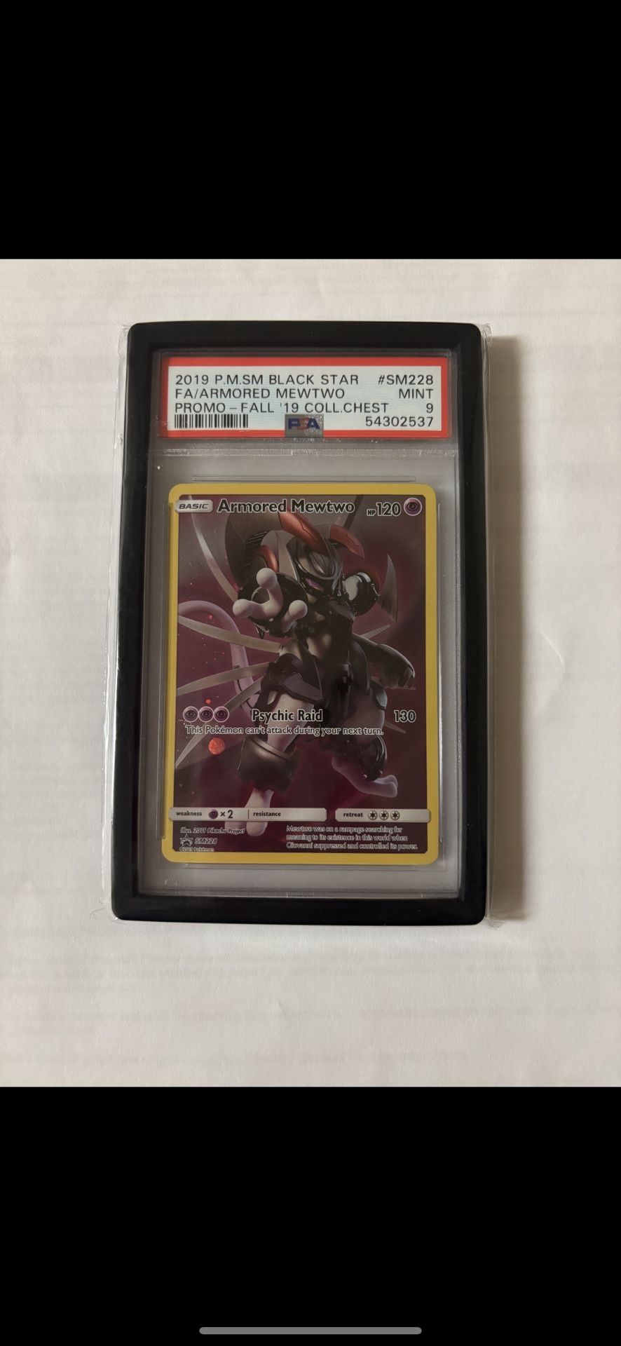 Armored Mewtwo HOLO Promo SM228 Pokemon Collector's Chest 2019