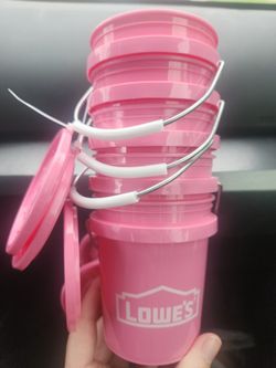 Pink Mini Lowes Buckets