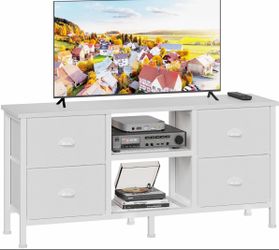 White TV Stand New