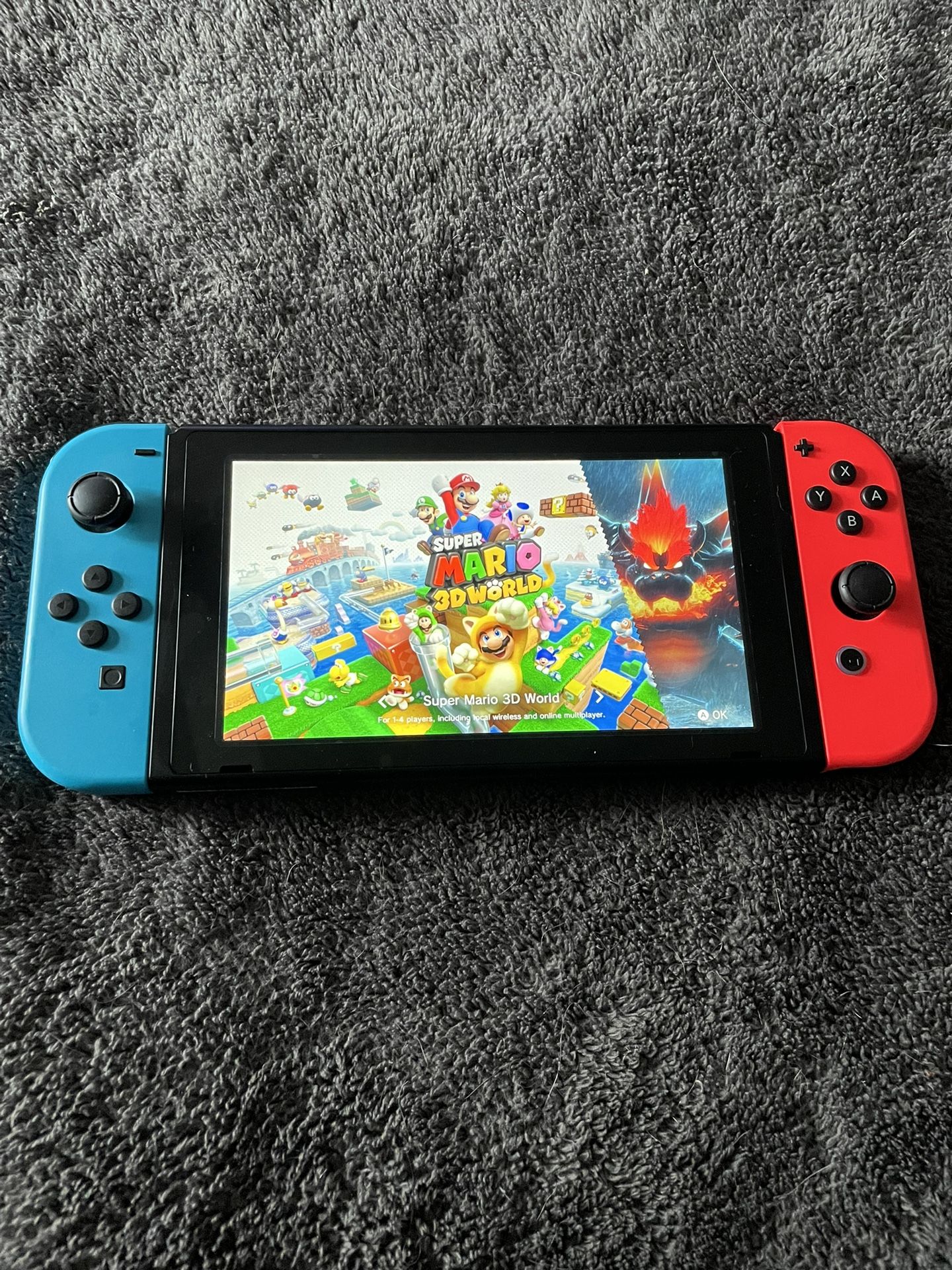 Nintendo Switch Console Like New With Super Mario 3D World