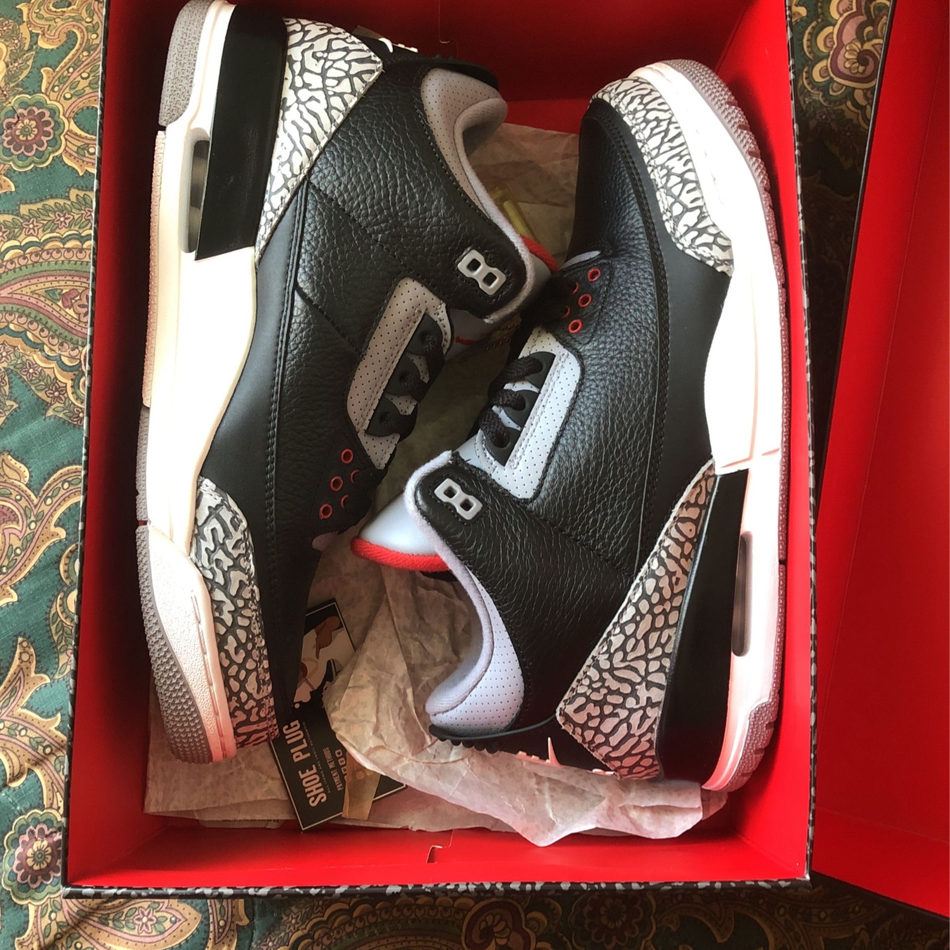 Air Jordan Black Cement 3s Size 11 DS
