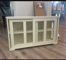Tv Stand Or Curio With Glass