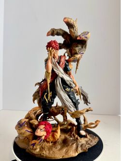 Iron Curtain Gaara Naruto GK Figure with Double Head Sculpt, 30cm Height W/Box
