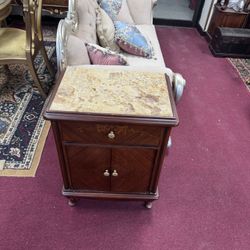 Marbletop Square Nightstand 