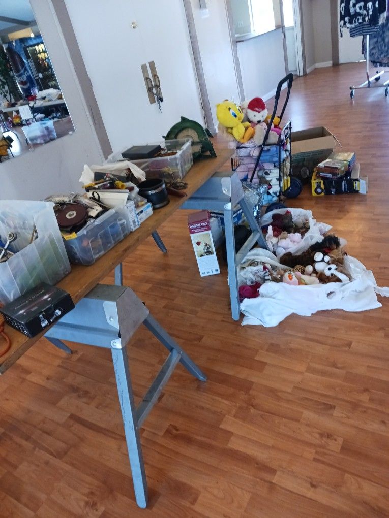 Tools ,Misc. Sprinkler Parts,electrician Supply,net Gear Router,wine Opener,juicer ,stuff Toys,plate Bowl Set,and More