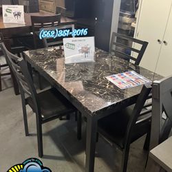 Marble Table Dining Set 