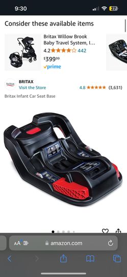 Britax Extra Base Compatible With B-safe 35, Elite Model For Baby Car Seat