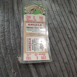 Baseball Ticket 1966