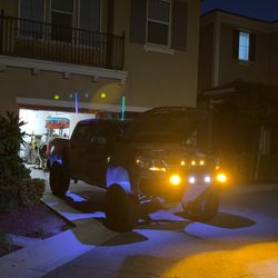 Truck lights, Bumpers, suspension, brakes, tires, welding