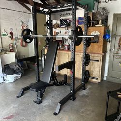 Vesta Fitness HR1000 | Adjustable Bench | 230lb Bumpers Olympic Weight | 7ft Olympic Barbell | Fitness | Gym Equipment | FREE DELIVERY 🚚 