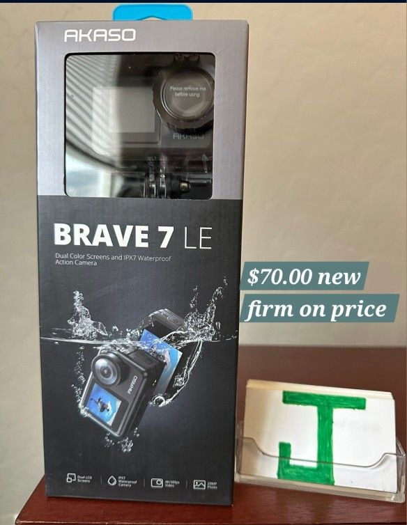 Akaso Brave 7 LE Camera New $70.00 New Firm On Price